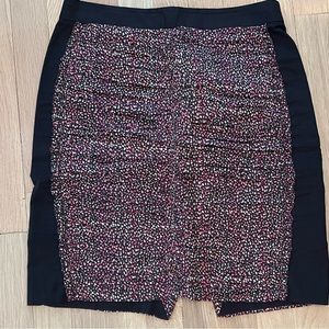 J.Crew multicolored mini skirt. Its a size 0 but definitely fits bigger
